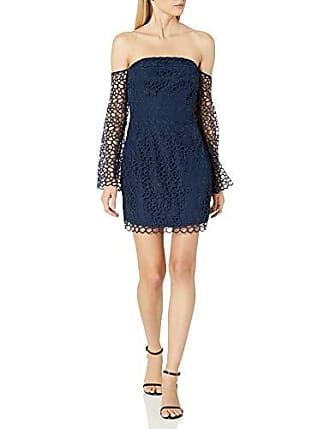 Keepsake the Label Womens Countdown Lace Mini Dress, Navy, Large