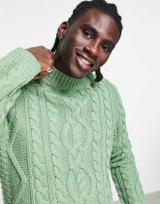 green roll neck mens