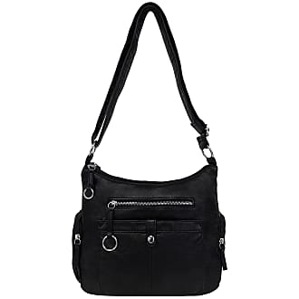 Bueno of California GAL Catania East West Crossbody, Black