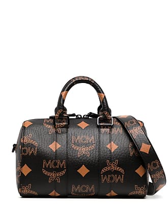 Mcm Klara Monogram Leather Crossbody Pouch Croissant