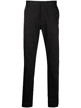 Buy GIORGIO ARMANI Flat-Front Relaxed Fit Trousers | white Color Men | AJIO  LUXE