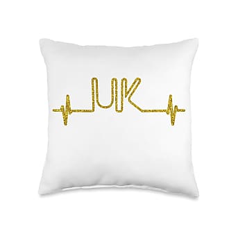 Multicolor 16x16 SunFrot UK United Kingdom Golden Name Personalized Gift Throw Pillow 