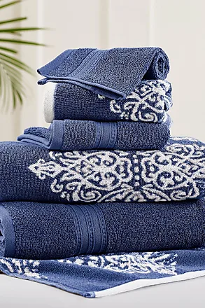 Modern Threads Capri 6-Piece Reversible Yarn Dyed Jacquard Towel