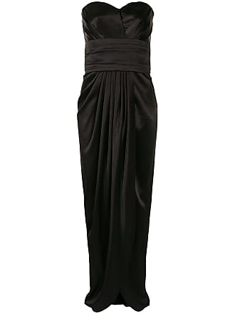 Dolce & Gabbana draped silk evening gown - Black