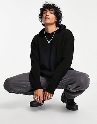 asos men's black sweatshirt