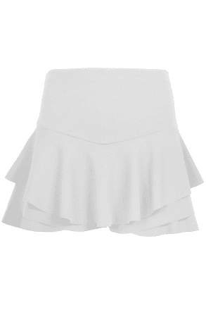 Womens Waisted Skorts Ladies Skirt Frill Shorts High Ruffled Mini Skort Layered Short Party Dress Style Ruffle Celeb 