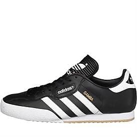 mens black leather adidas trainers