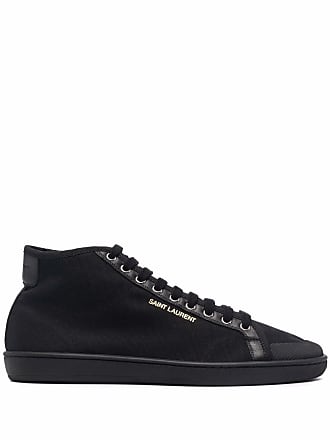 Saint Laurent Court Classic SL/39 mid-top sneakers - men - Fabric/Rubber/Calf Leather - 39,5 - Black