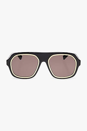 Bottega Veneta Eyewear logo-engraved D-frame Sunglasses - Farfetch