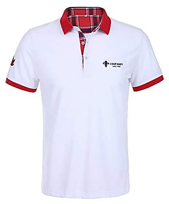 Herren Poloshirt Polohemd T-Shirt Basic Kurzarm Einfarbig Slim Fit Polo Shirt 