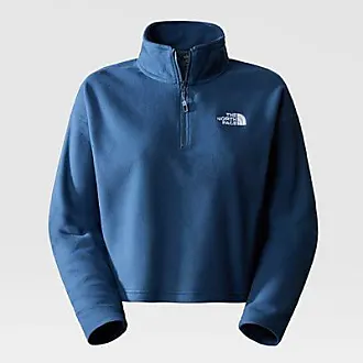 THE NORTH FACE Osito 1/4 Zip Pullover Shady Blue XS at  Men's  Clothing store