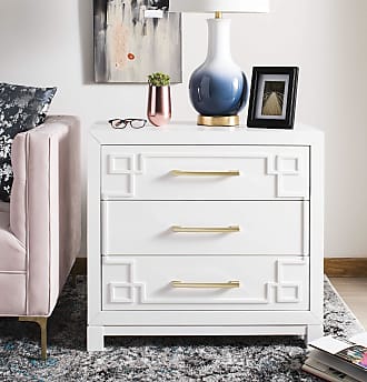 Safavieh Home Raina White and Gold 3-drawer Chest