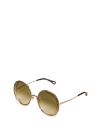 Große Sonnenbrille Cateye Pilotenbrille Gold Grün Verspiegelt Damen Blogger B32 