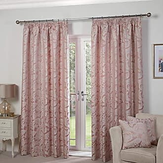 100% Polyester 116 x 183cm W 72 Emma Barclay Butterfly Meadow-Lined Eyelet Jacquard Curtains in Blush Pink-Width 46 x Drop 72 inches 