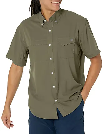 HUK Men's Standard Tide Point Pattern Short Sleeve Shirt, Fishing Button  Down, Mini Check-Island Paradise, XX-Large 