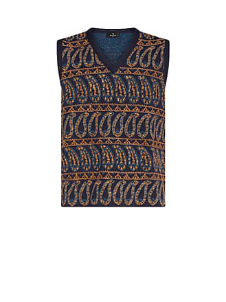 Etro Knitted Vest with Jacquard Geometric Pattern