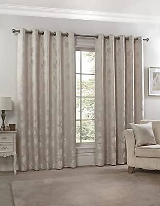 Emma Barclay Butterfly Meadow-Lined Eyelet Jacquard Curtains in Blush Pink-Width 46 x Drop 54 inches W 54 100% Polyester 116 x 137cm 