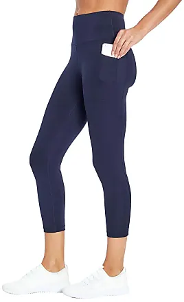 Womens Flare Leggings High Waisted Sweatpants Bell Bottoms Bootcut Yoga  Pants Plain Navy Blue XS