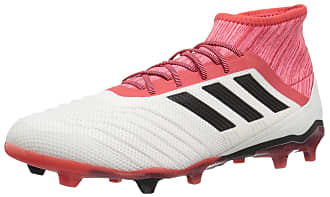 adidas PREDATOR 18.2 FG (unisex-adult) white/core black/real coral 8 M US