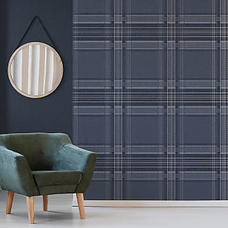 Graham & Brown Rhea Plaid Navy Wallpaper