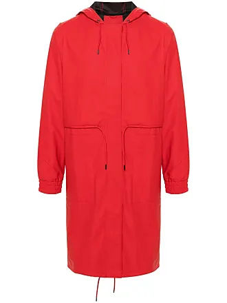 Bally ripstop-texture mid-length parka - Red