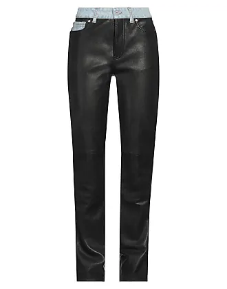 MARIA Black Faux Leather Joggers  Women's Designer Pants – Steve
