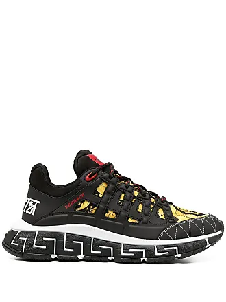 Versace Multicolor Baroque Print Mesh And Rubber Chain Reaction Sneakers  Size 42 Versace | The Luxury Closet