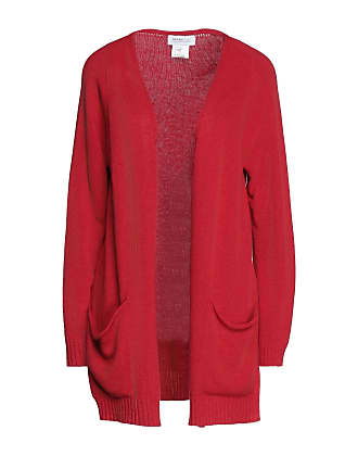 Donna Abbigliamento da Maglieria da Cardigan Cardigan rosa e rosso a righe con bottoniPieces in Materiale sintetico di colore Rosso 