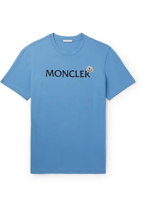 Moncler - Men - Logo-Appliquéd Shell-trimmed Cotton Sweater Blue - L