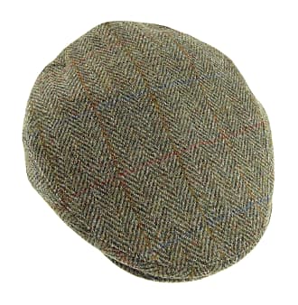 Forest Green Tweed Flat Cap - Medium