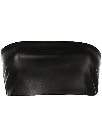 Rosetta Getty Bandeau Lambskin Leather Bra Top (Tops,Sleeveless