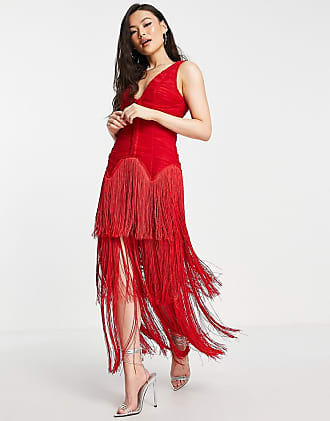Mode Robes Robes stretch Asos Robe stretch rouge style d\u2019affaires 