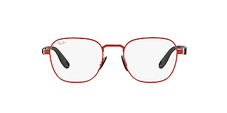 RX7173 Round Eyeglass Frames Transparent/Demo Lens 49 mm