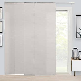 Chicology Embossed Textured Weave Fabric, Room Divider Vertical Patio, Sliding Glass Door Blinds, W:46-86 x H: Up to-96 inches, Dried Sage (Light Filtering)
