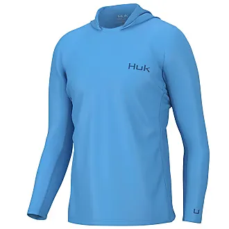 New Huk Icon X Soft Shell Camo Fishing Jacket Blue Camo Zip Mens XL  Waterproof 