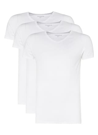 Atmosphere V-hals shirt khaki-wit gedrukte letters casual uitstraling Mode Shirts V-hals shirts 