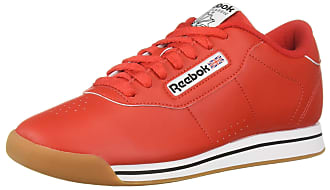 womens red reebok shoes