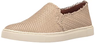 Frye Womens Ivy Fray Woven Slip Fashion Sneaker, Cement, 11 M US