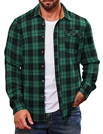 Hahnentritt-Muster | mit zu Freizeithemden Grün: Shoppe Stylight bis −50% in