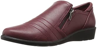 Easy Street Womens Drifter Flat, Burgundy, 5.5 M US