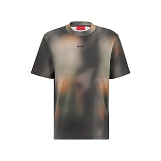 HUGO - Relaxed-fit T-shirt in cotton with camouflage print