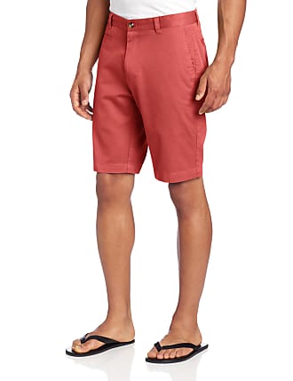 Louis Raphael Mens Slim Fit Garment Dye Short, Red Clay, 29