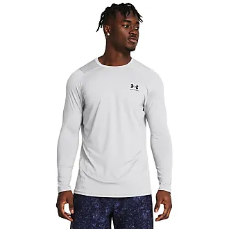  Under Armour Men's HeatGear Rush Fitted Short-Sleeve T-Shirt ,  Mod Gray (011)/Onyx White , Medium : Clothing, Shoes & Jewelry