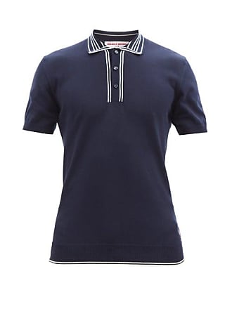 BRAND NEW Brave Soul 'Makushla' Mens Dark Blue Striped Polo Shirt 