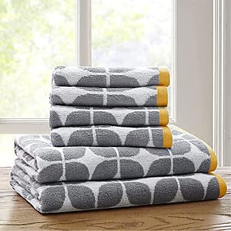 Everplush 6-Piece Lavender Cotton Quick Dry Bath Towel Set (Diamond  Jacquard Towels) in the Bathroom Towels department at