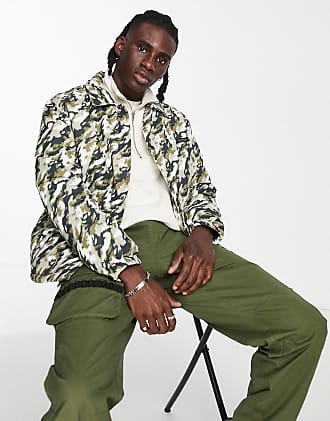 Topman coach jacket in blurred camo print-Multi