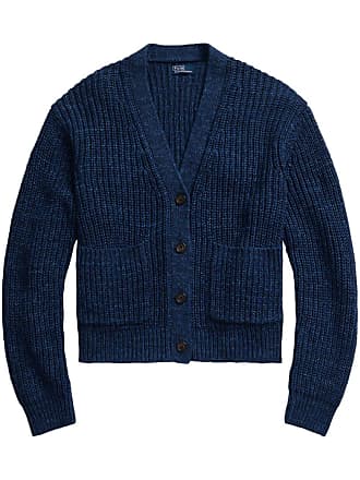 Polo Ralph Lauren chunky ribbed wool-blend cardigan - Blue