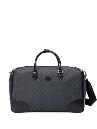 Gucci // Black & Grey GG Canvas Large Bauletto Duffle Bag – VSP Consignment