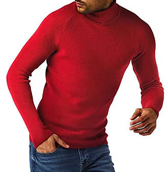 LEIF NELSON LN20729 Pull en tricot basique à col rond et manches longues pour homme