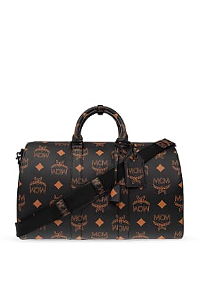 MCM Vintage Jacquard Monogram Aren Traveler Weekender Duffle Bag